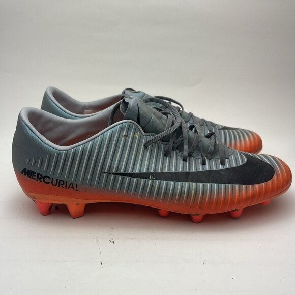Soccer Shoes Nike Mercurial 2017 CR7 Men’s 11.5 Outdoor Cleats Orange - Picture 1 of 7